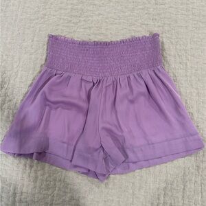 Pants Store Purple High-Waisted Swing Shorts